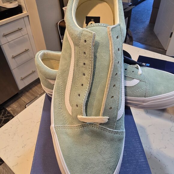 New Vans Premium Old Skool 36 LX PIG SUEDE Sneakers Low-Top ICEBERG MENS SZ 12 - Picture 3 of 9